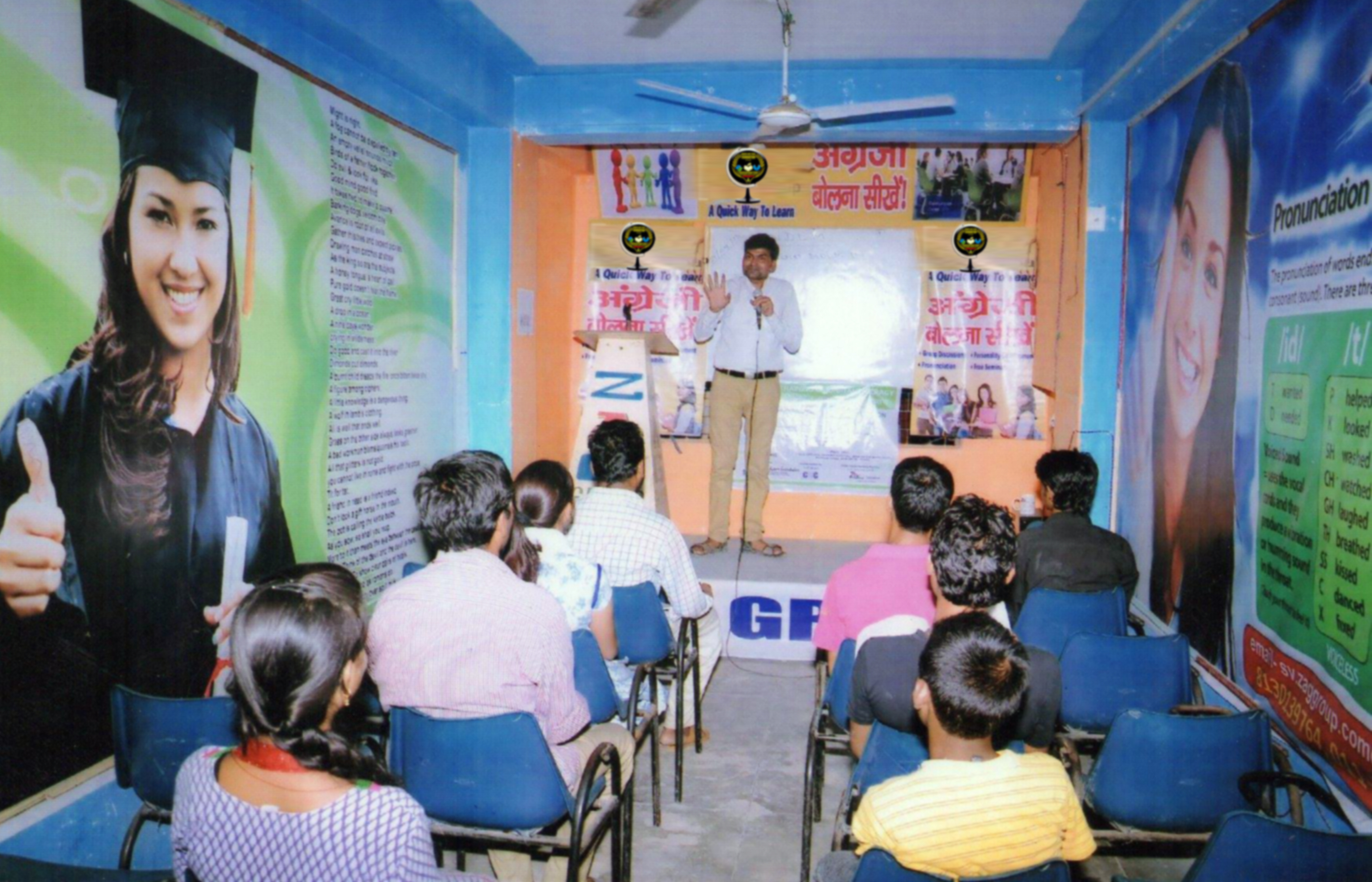 Young man with curly hair and beard in a thoughtful pose
