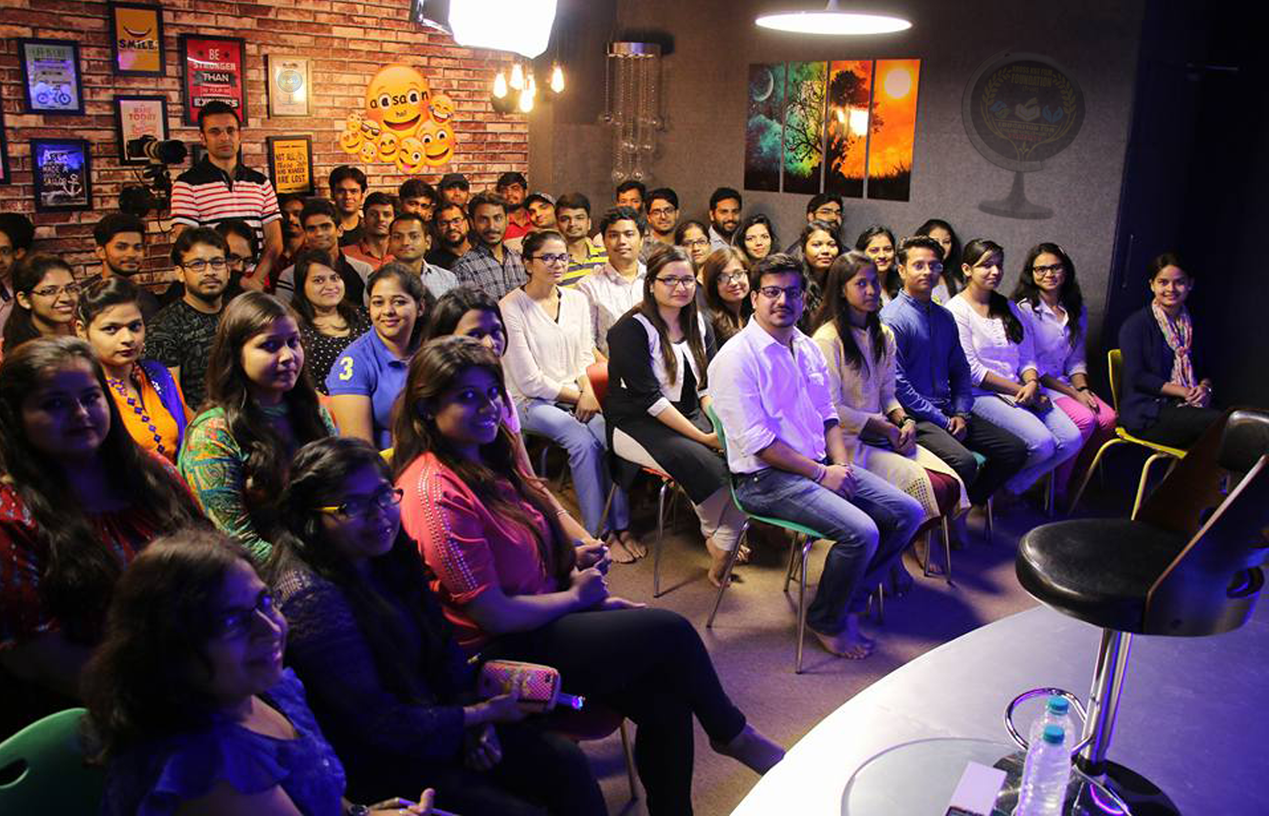 Confident man with tousled hair wearing a leather jacket