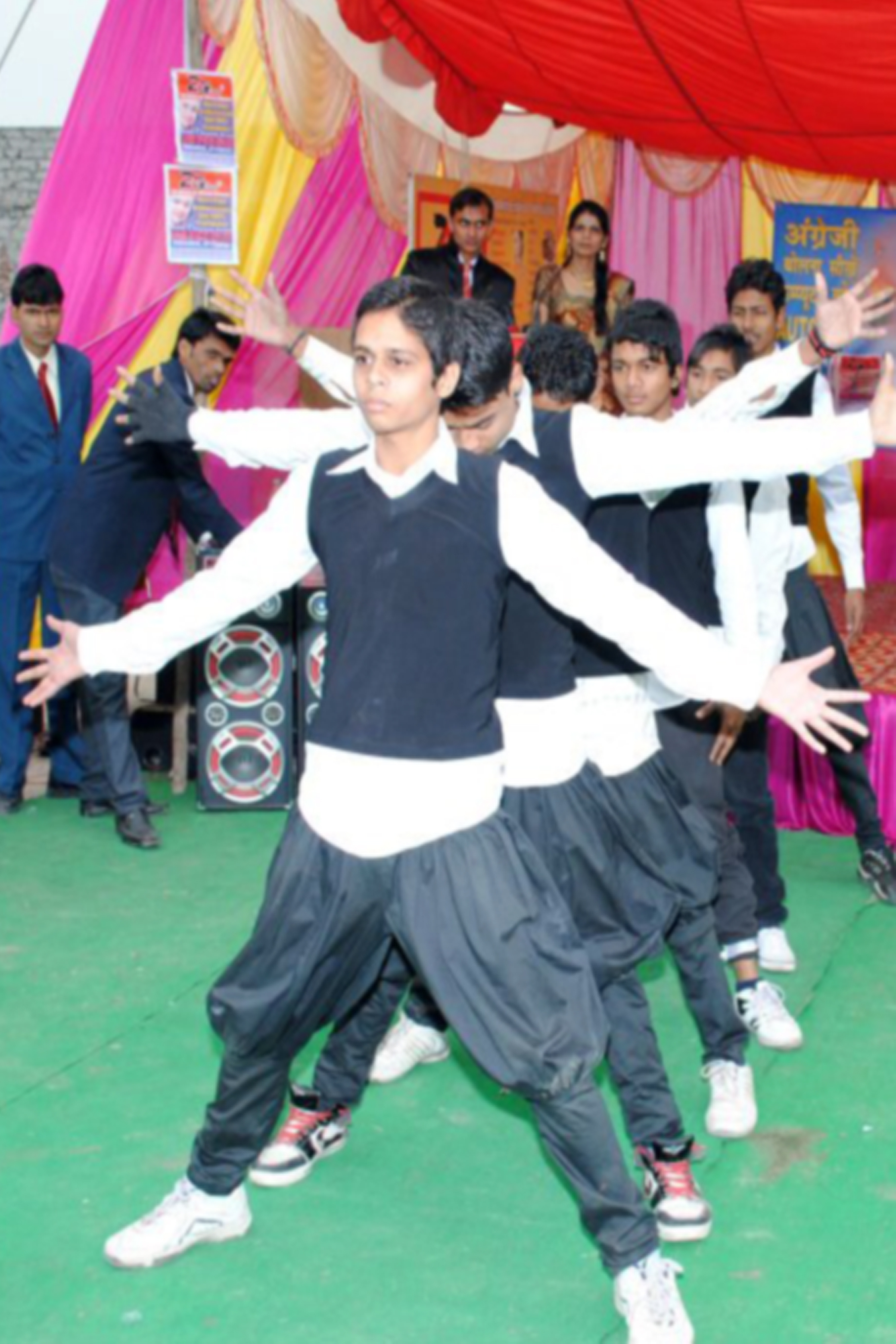 Confident man with tousled hair wearing a leather jacket